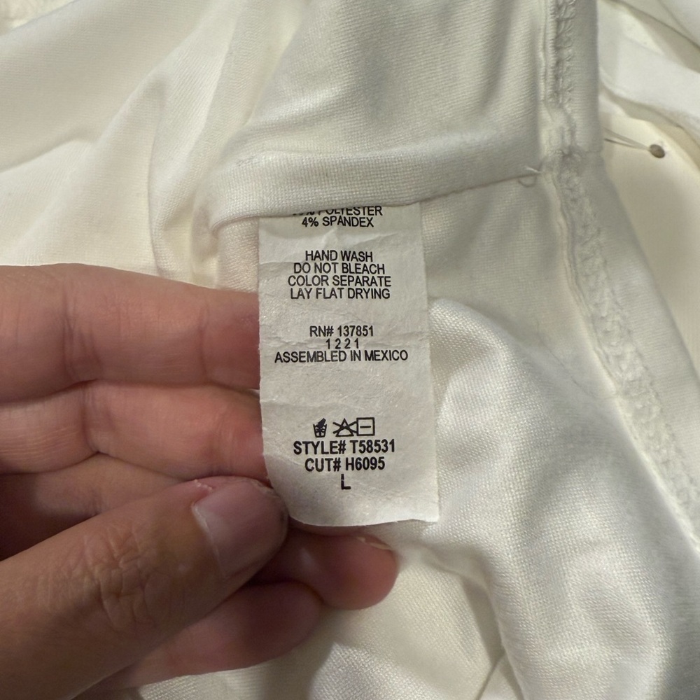 Gaze White Ruffle Tank Top - Picture 5 of 5
